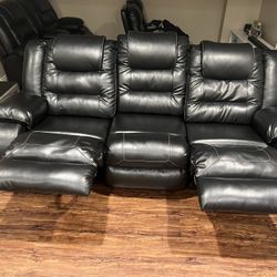 Recliner Couch Two End Tables And Coffee Table !!