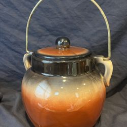 Vintage Bean Pot Cookie Jar Made In USA
