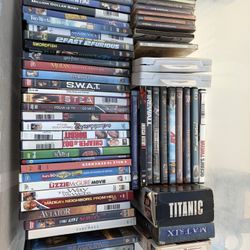 Lot Of DVDs CDs Movies Music