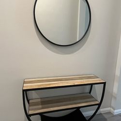 Entryway Table and Mirror