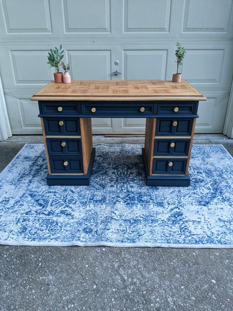 Solid Wood Executive Desk