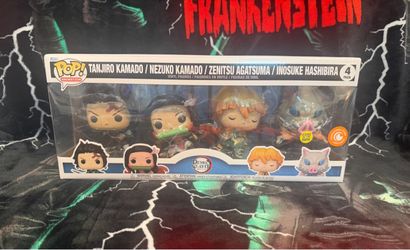 Funko Pop Demon Slayer 4 Pack Glow in the dark Crunchyroll Exclusive