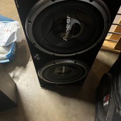 2x 12 Inch Pioneer Championship Series Subwoofer And AMP