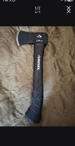 Husky 1-1/4 lb. Premium Camp Axe with 14 in. Fiberglass Handle