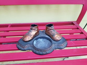Vintage Bronzed  Baby Shoes