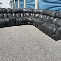 Power Reclining Sectional Couch