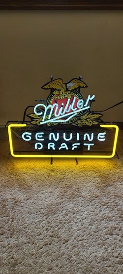 Miller Genuine Draft Neon Sign