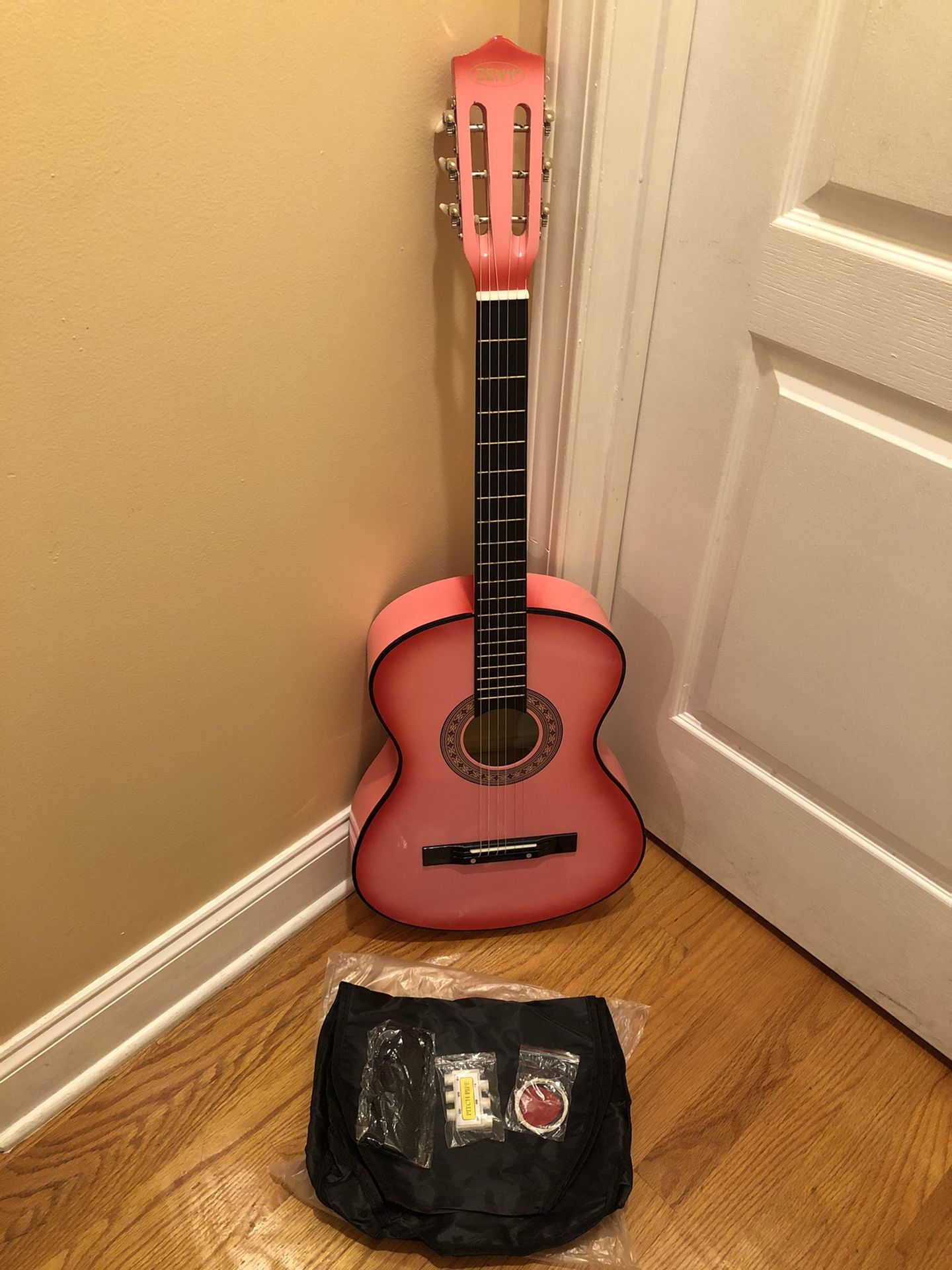 Acoustic Guitar Pink