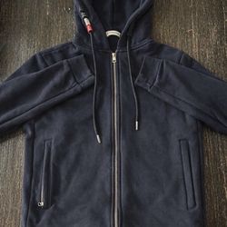 Moncler Navy Blue Zip-Up Jacket