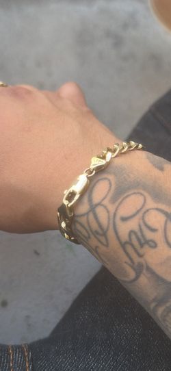 14K SOLID CUBAN BRACELET