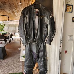 Alpine star 2 piece track suite motor cycle jacket