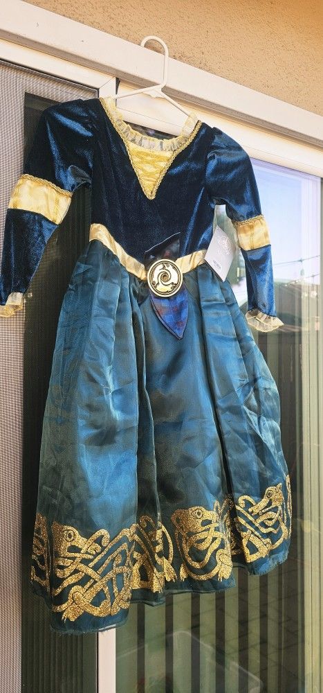 New Disney Store Merida Princess Halloween Dress 5/6
