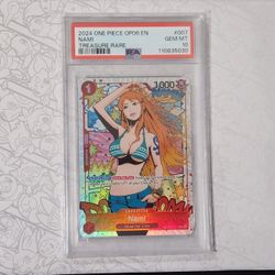One Piece Nami Treasure Rare OP06 007 PSA 10