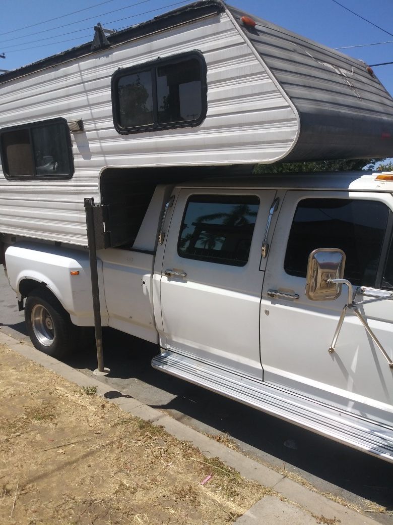 Cab over camper short bed