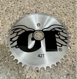 GT Bmx 42T big logo with wings aluminum sprocket