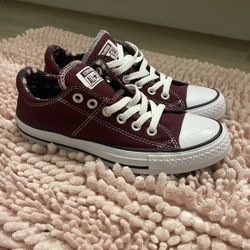 Burgundy Converse’s
