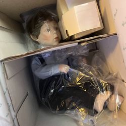 Vintage porcelain doll