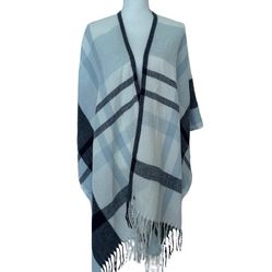 NWT Banana Republic  Poncho Gray/Blue, Sz OS