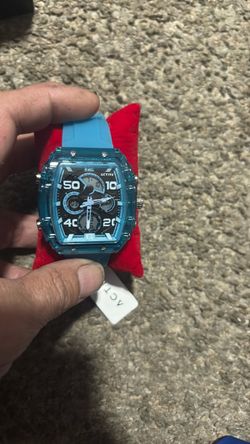 Activa Chronograph Watch Blue Transparent