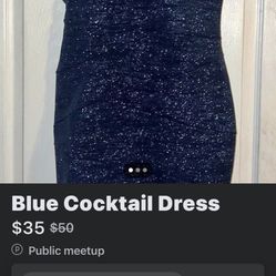 Blue Cocktail Dress 