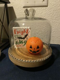 Dessert stand with glass dome