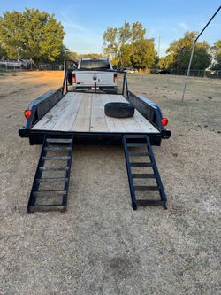 Flatbed Car Hauler Trailer with Ramps
