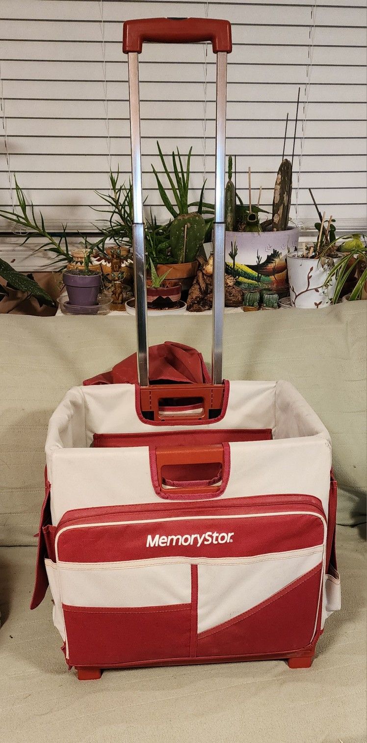 MemoryStor Universal Rolling Cart and Organizer Bag Set