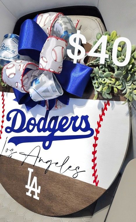 Custom Dodger Wood Sign ⚾