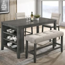 LIMITED TIME OFFER 4 Pc Counter Height Dinning Set