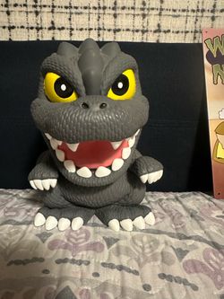 Godzilla piggy bank