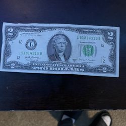 2 Dollar Bill