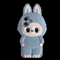 Cute Labubu silicone iPhone Case 