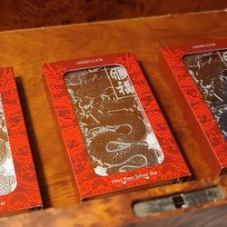 10oz PAMP 999 Silver Bars (DRAGON)