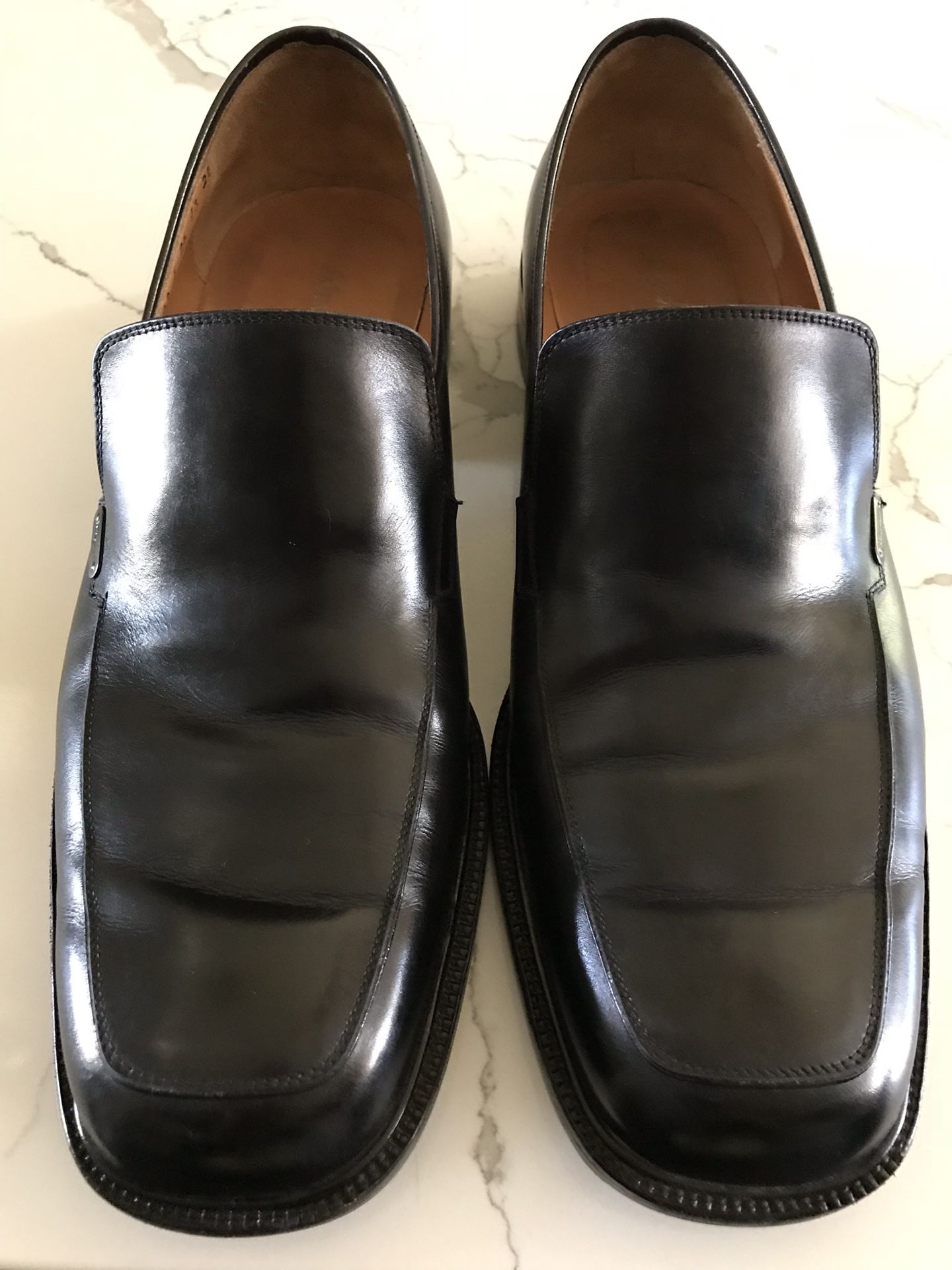 Salvatore Ferragamo Studio, men's leather black loafers shoes