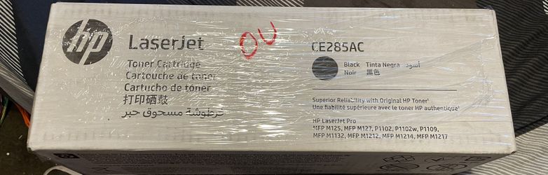 Genuine Hpce285Ac Black Toner Cartridge Open Box, But Inner Content Is Sealed Brand, New Unused