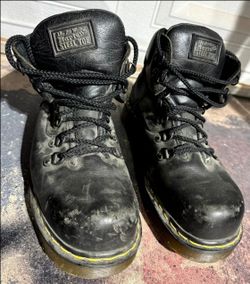 Classic Dr. Martens Steel Toe Boots Size 10
