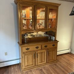 Oak China Cabinet 