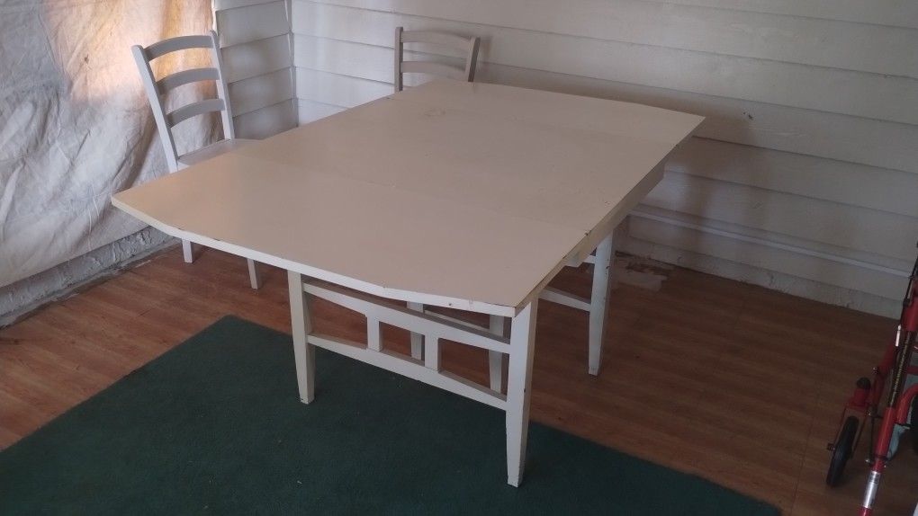 Dual Fold Down Table & Chairs.
