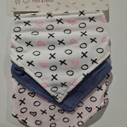 3 Pk Bandana Bibs 