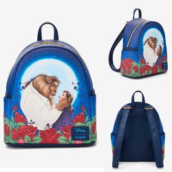 Loungefly Disney Beauty And The Beast Moonlight Gaze Mini Backpack