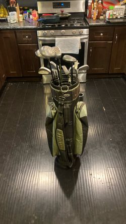 Golf Men’s RH Orlimar Drivers Ping Eye 2 Irons Stellar Divider Cart Bag