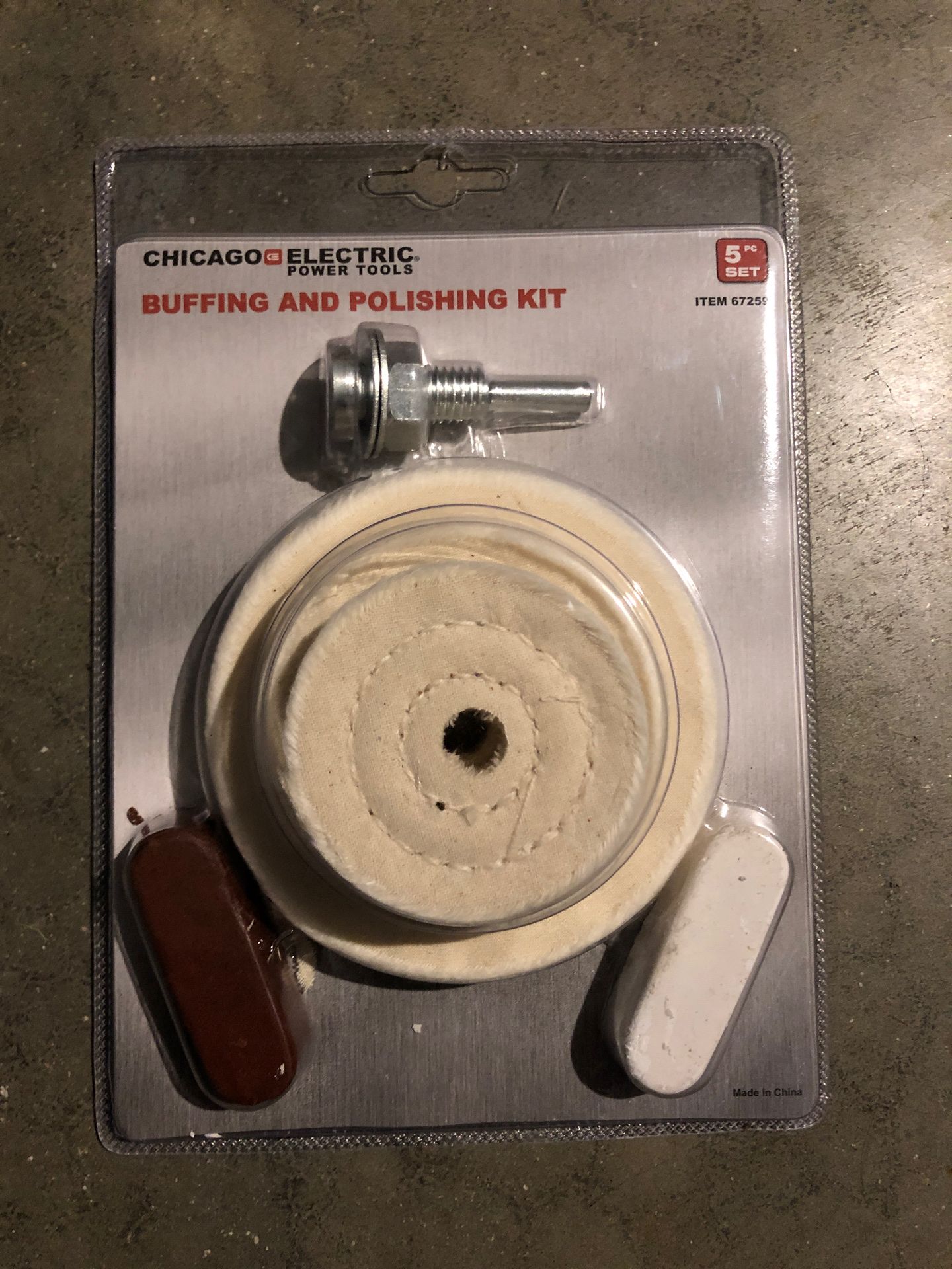 Polishing and buffing kit 5 piece