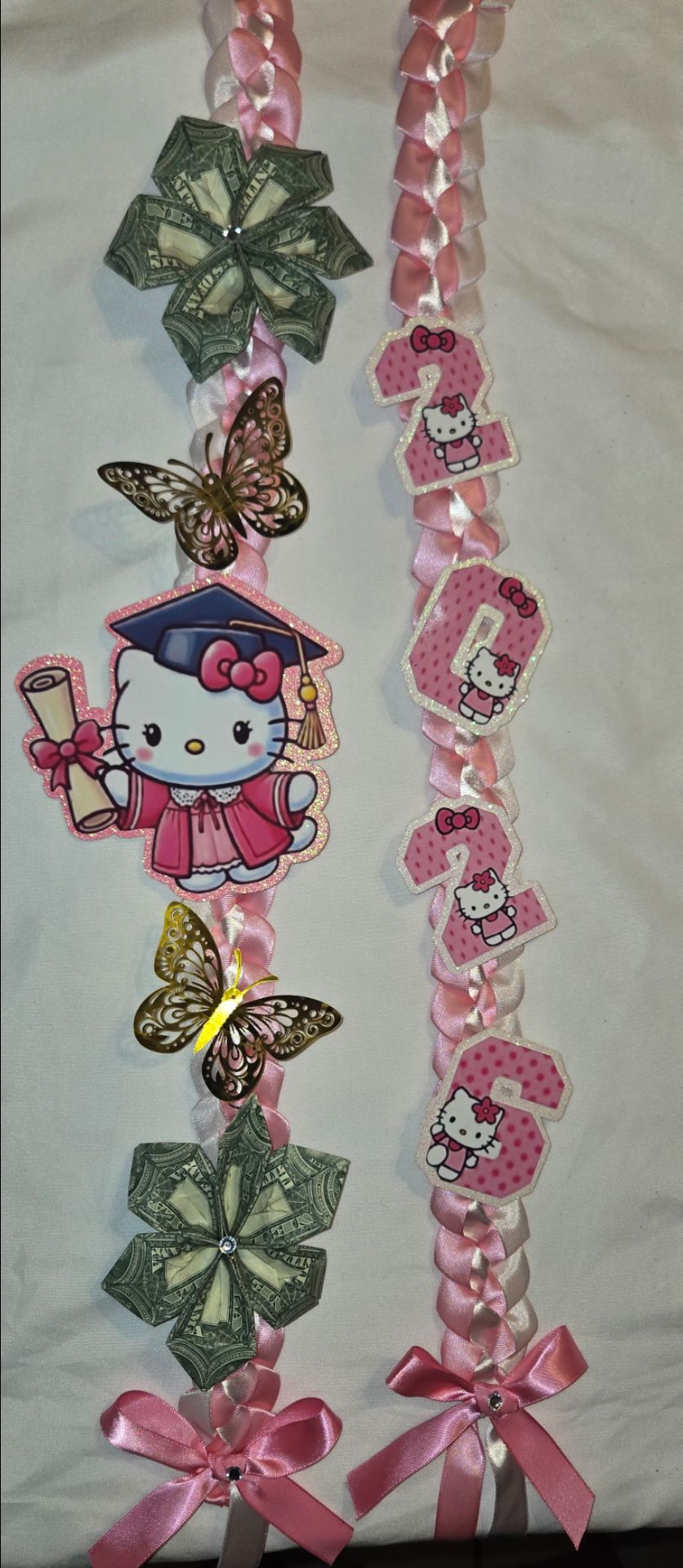 Hello kitty graduation lei