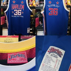 Harlem #36 “Meadowlark” #4XL Platinum Fubu  Basketball Jersey