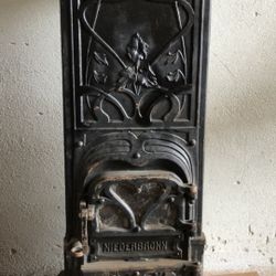 Antique German Iron Stove 