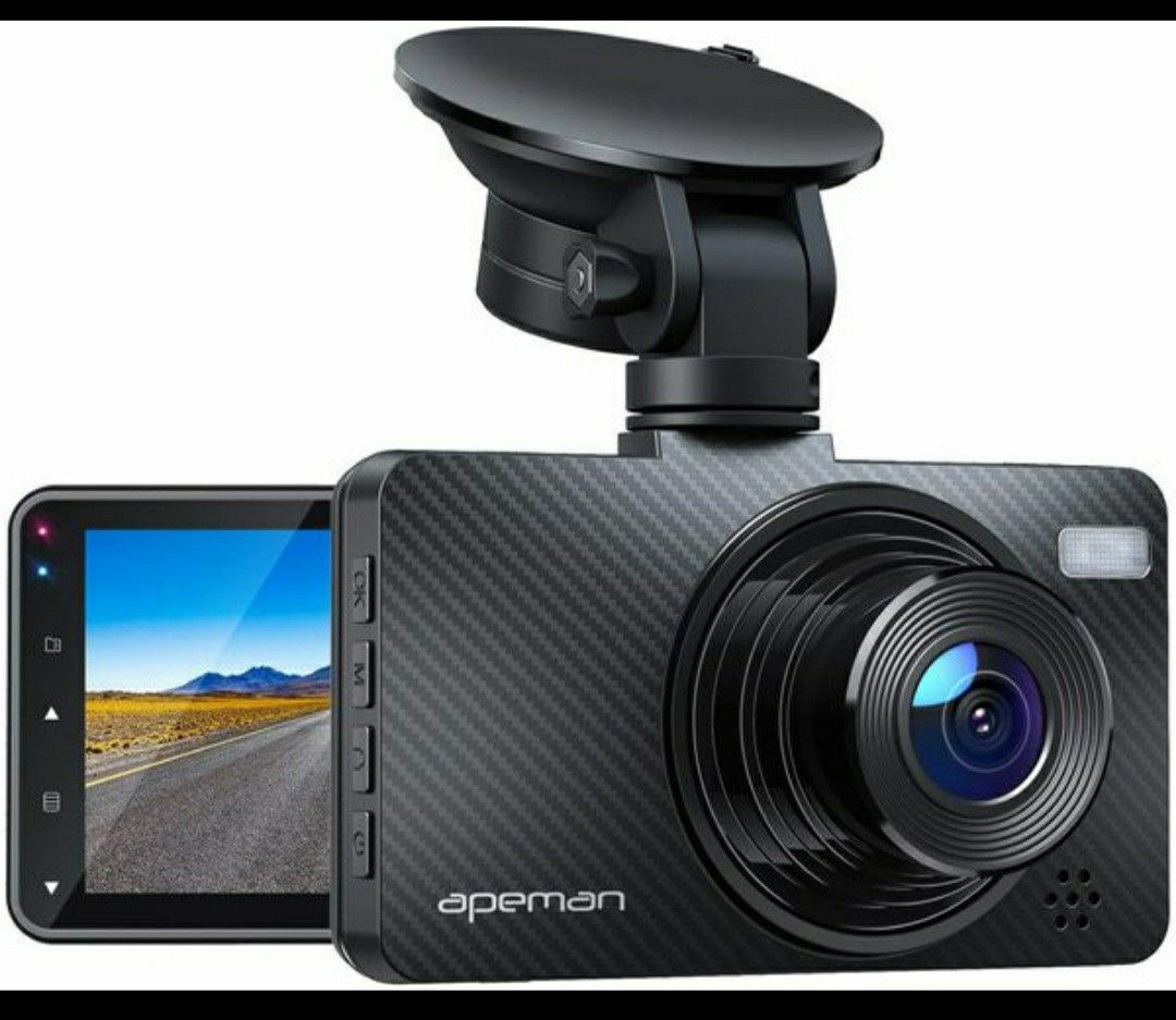 APEMAN Dash Cam 1080P Car Camera with 3" LCD Screen, 170° Wide Angle, G-Sensor