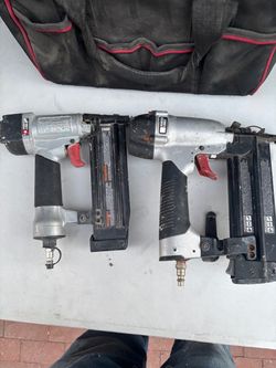 Porter Cable Pneumatic Nail Gun Pair