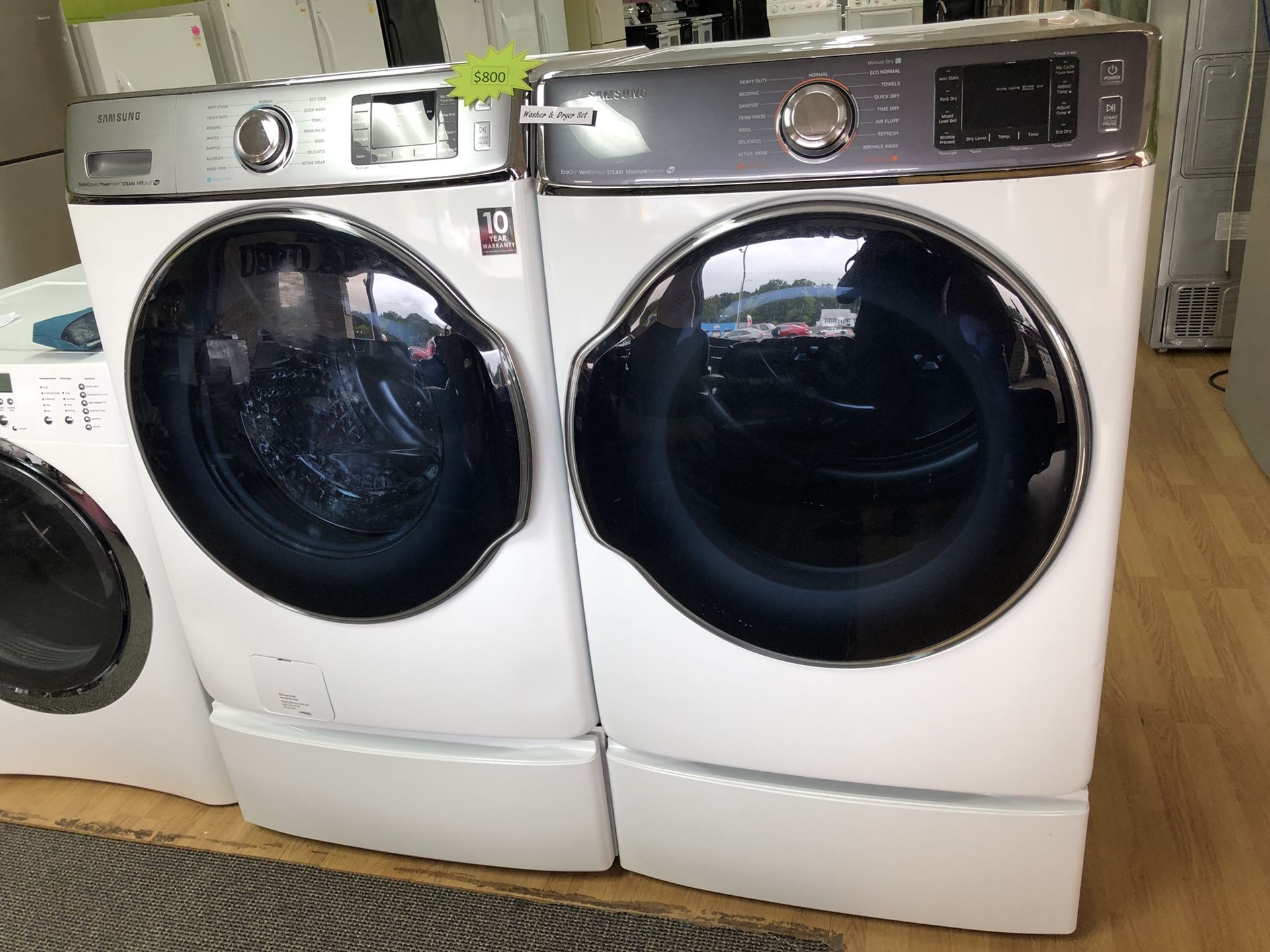 Samsung Large Capacity Washer and Dryer Set