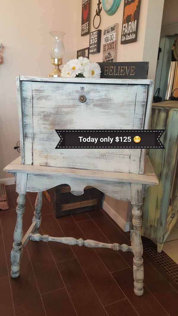 Shabby Chic Secretary Desk 46 T31 W17 5 D Furniture In Apple Shabby Chic Secretary Desk 46 T31 W17 5 D Furniture In Apple Valley Ca Offerup