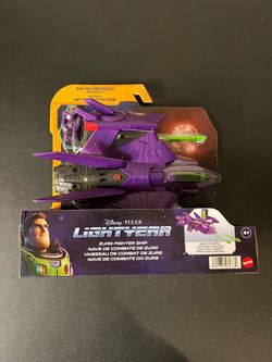 Disney Pixar: Zurg Fighter Ship w/ Figure - Lightyear Hyper Speed Series New